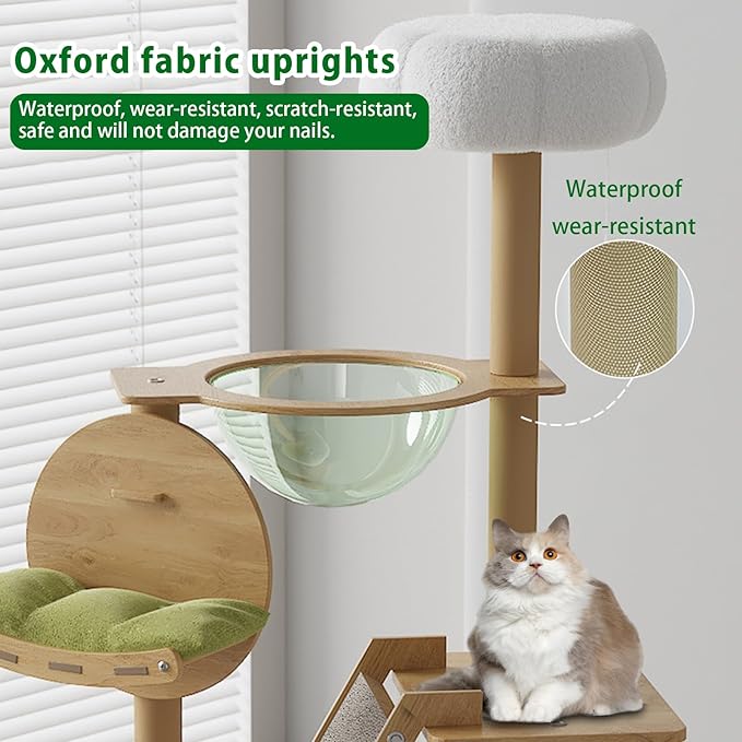 Wooden Cat Adventure Stand Tree
