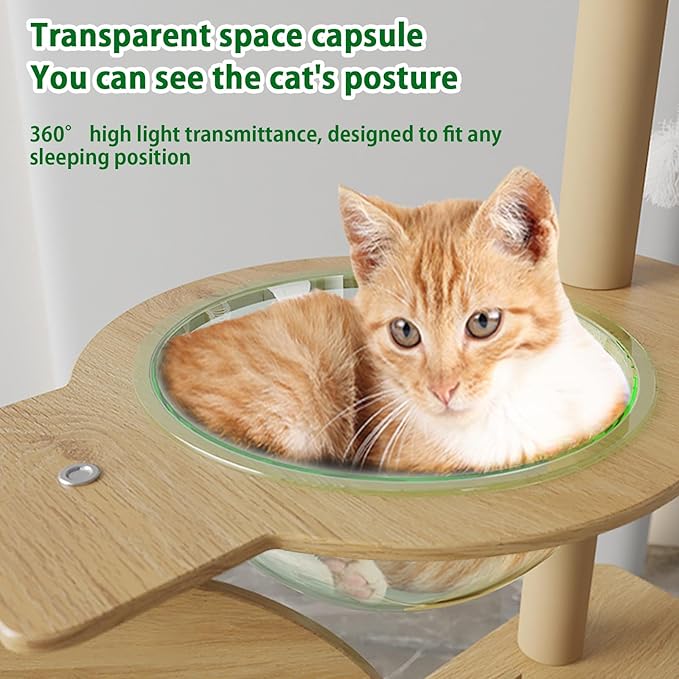 Wooden Cat Adventure Stand Tree