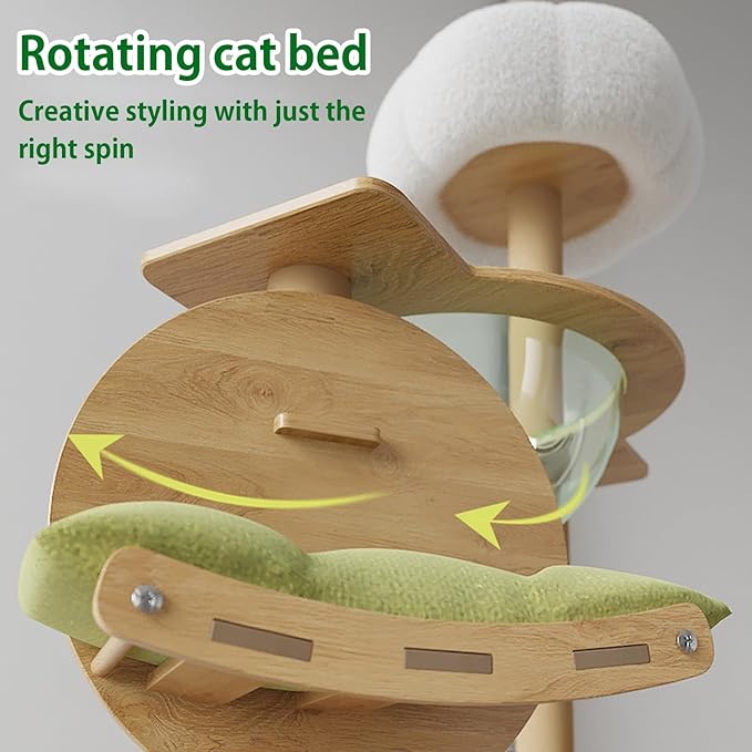 Wooden Cat Adventure Stand Tree