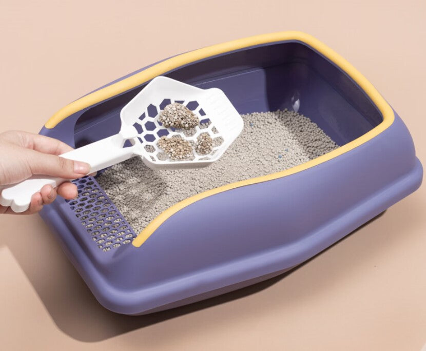 Cat Litter Tray Semi-Closed with High Sides Mobile Fence Cat Litter Tray Open Top Large Cat Litter Tray Cat Litter Tray Cat Litter Tray Travel Toilet