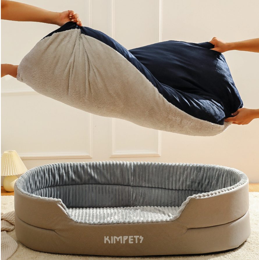 Dog Bed, Washable Pet Bed for Puppy and Kitten, Soft and Comfortable Cat Bed with Non-Slip Bottom, Pet Bed for Good Support