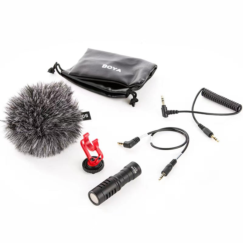 Mobile phone live camera SLR interview microphone recording universal condenser microphone