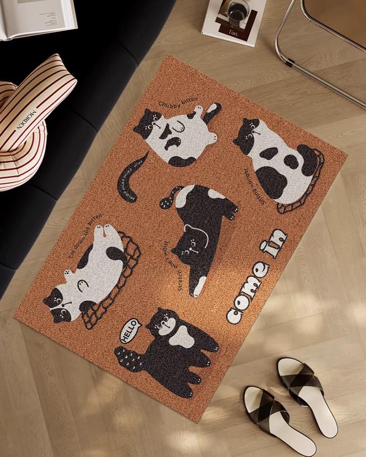 Japanese retro floor mat
