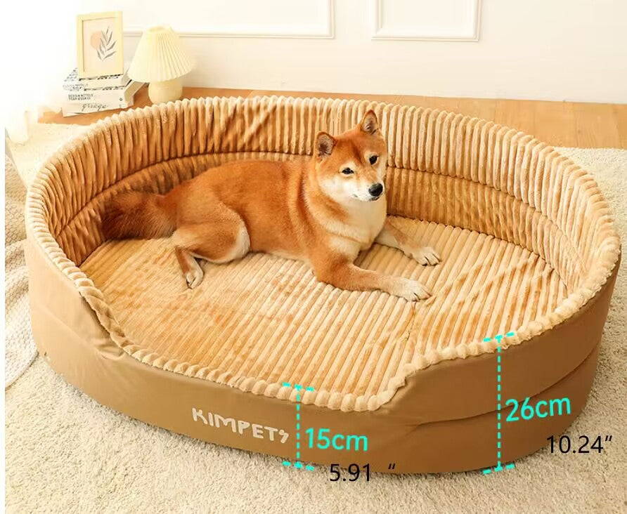 Dog Bed, Washable Pet Bed for Puppy and Kitten, Soft and Comfortable Cat Bed with Non-Slip Bottom, Pet Bed for Good Support