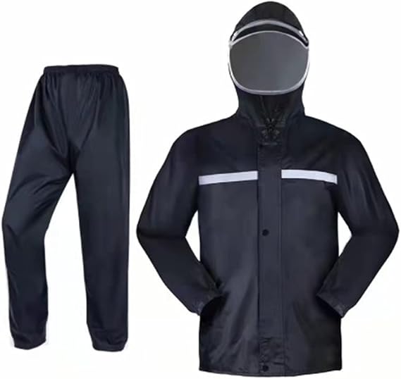 Fitness Tracksuit Men's Rain Suit Jacket Trouser Suit Raincoat for Men Outdoor Breathable Anti-Mop Suit