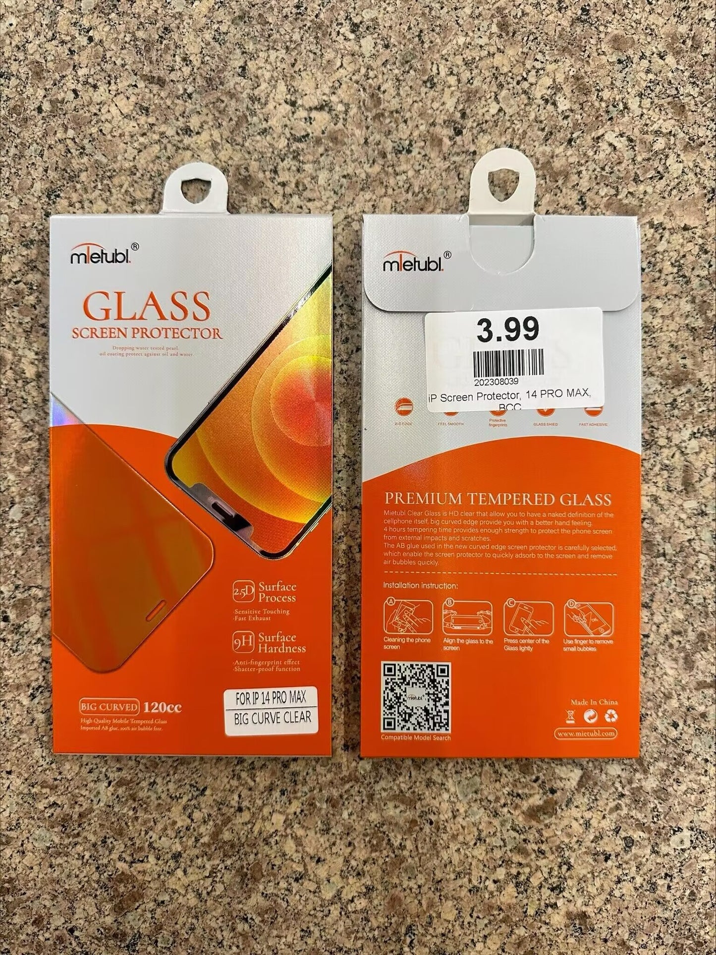 HD clear big curved edge screen protector