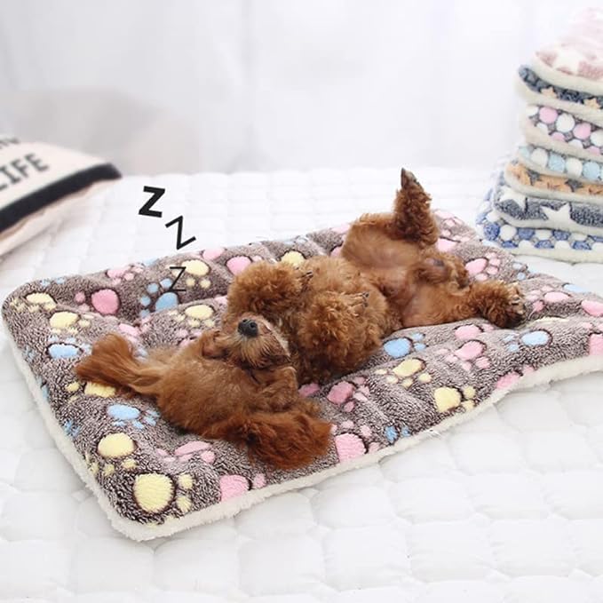 Thickened Dog Bed Mat Soft Pet Sleeping Mat for Dogs Cats Winter Warm Pet Blanket