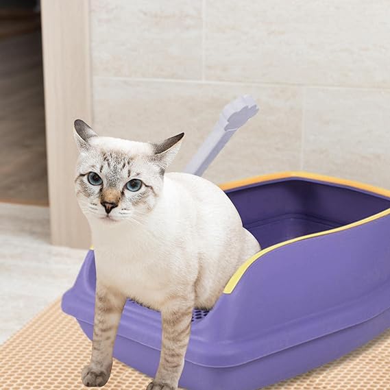 Cat Litter Tray Semi-Closed with High Sides Mobile Fence Cat Litter Tray Open Top Large Cat Litter Tray Cat Litter Tray Cat Litter Tray Travel Toilet