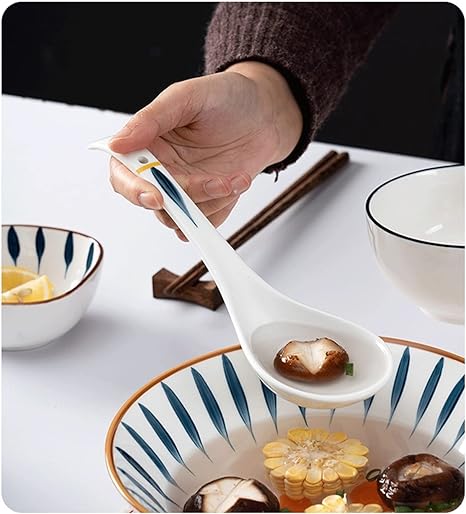 Japanese style large soup spoon