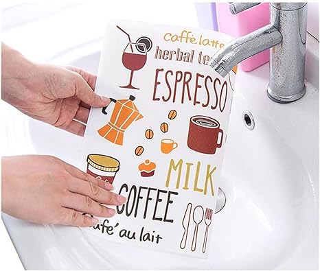 Simple Cartoon Placemats PVC Table Mat Protective Color Block Dining Disc Pads Coasters