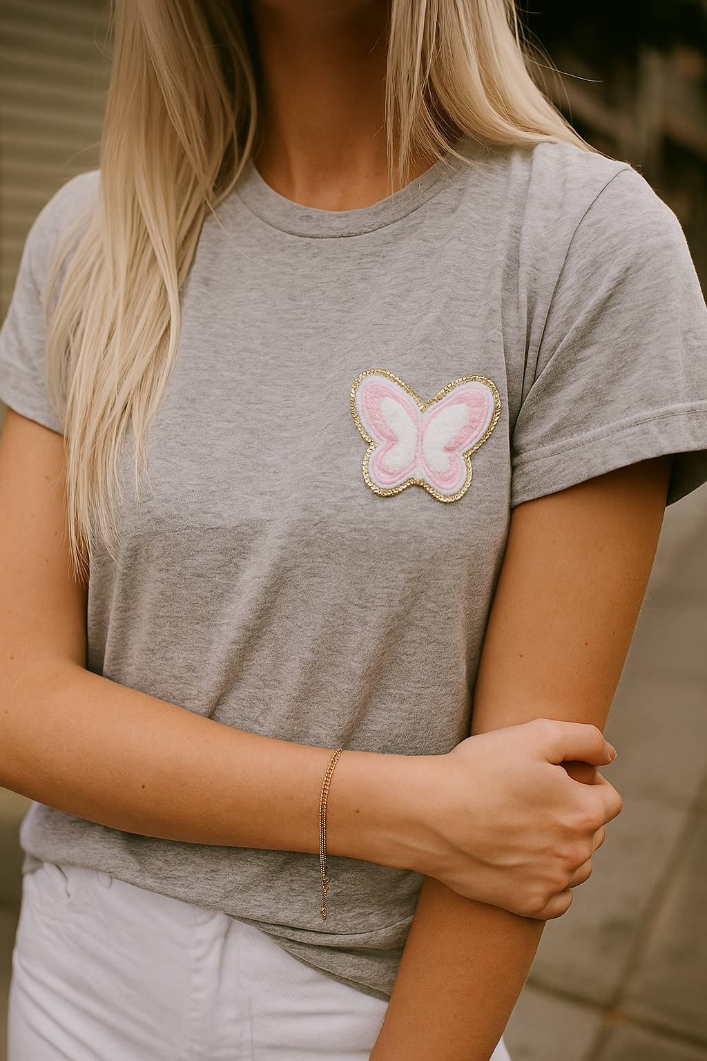 Pink Collection Chenille Glitter Fabric Iron-on Patches Chenille Patches