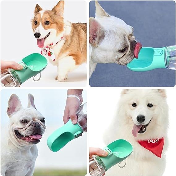 Pet Dog Water Bottle Portable Bottle For Small Large Dogs Travel Puppy Drinking Bowl Outdoor Water Dispenser Feeder Pet Product-White