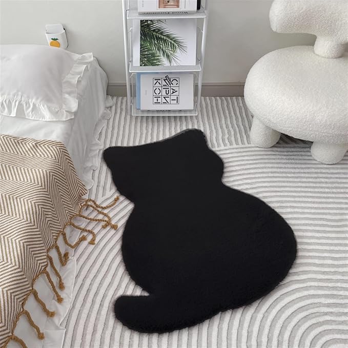 Living Room Anti-Slip Carpet   Floor Mat, 45x90cm, Cat Pattern