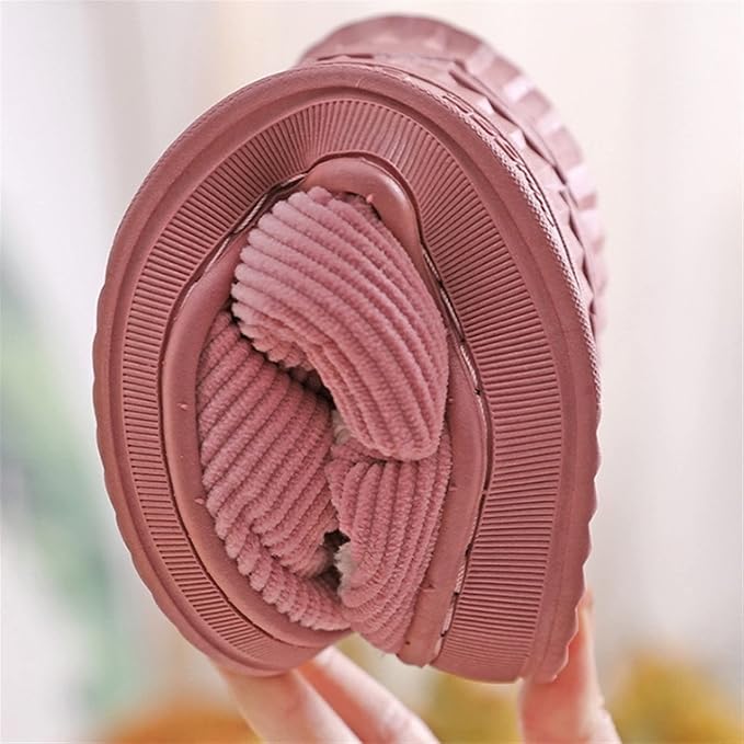 Anti slip thick soled cotton slippers/Gray