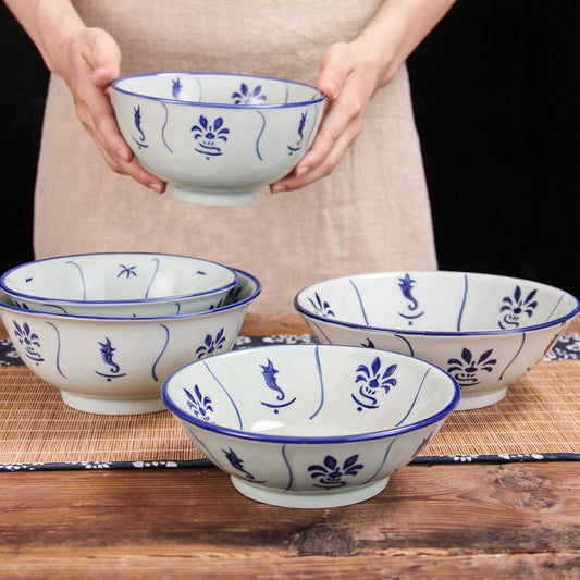 9" Antique blue and whitebowl