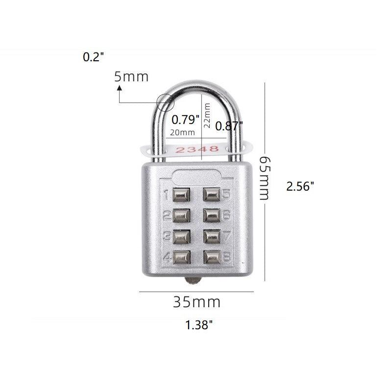 U08S four-digit combination lock