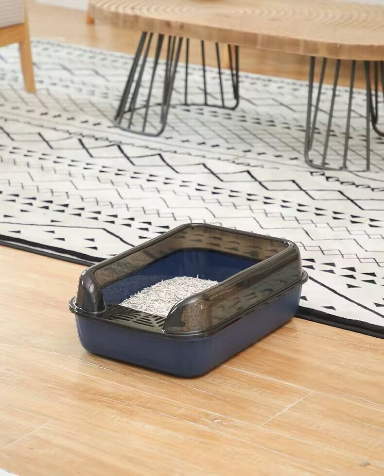 Plastic cat litter box retro