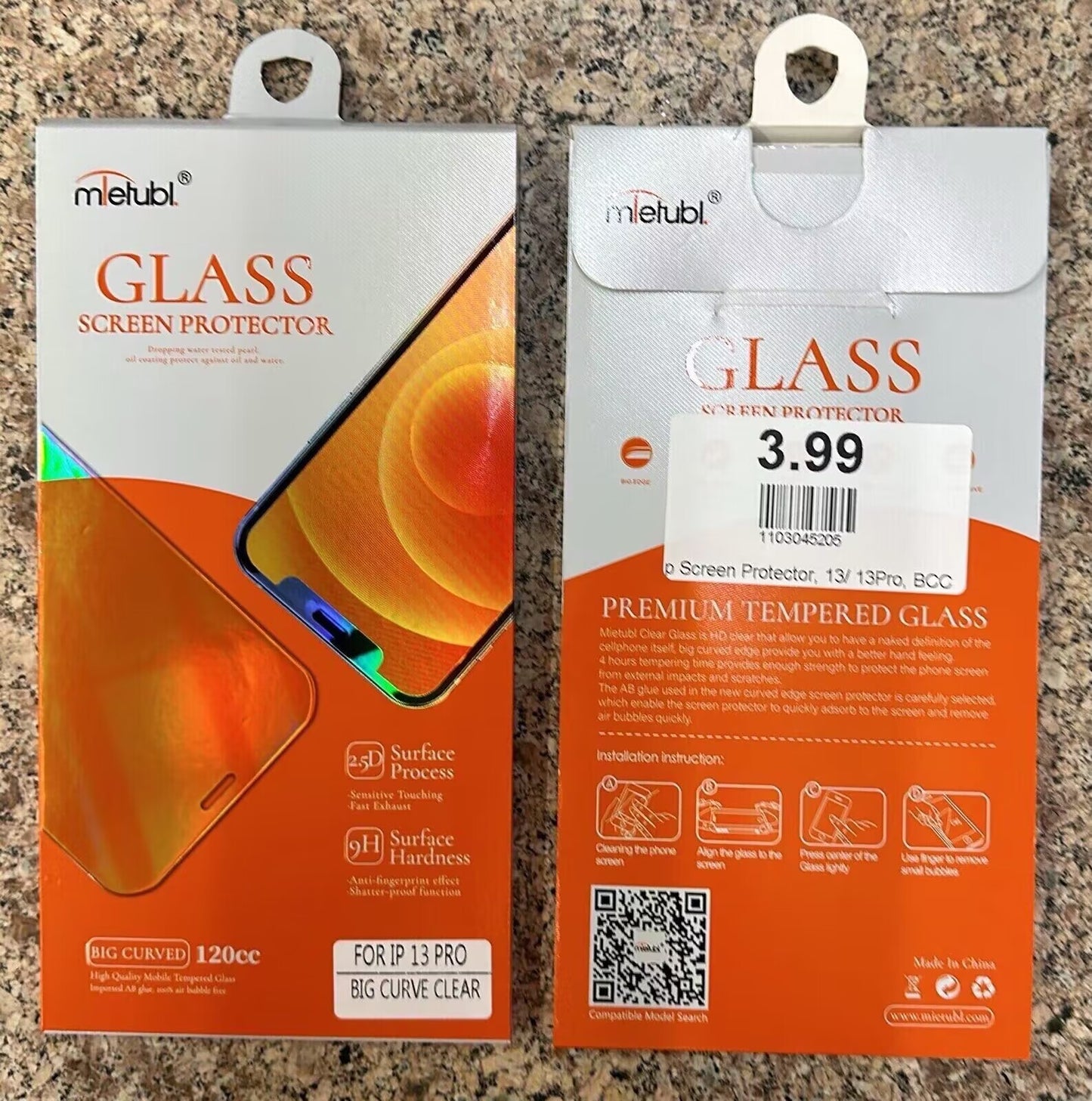 HD clear big curved edge screen protector