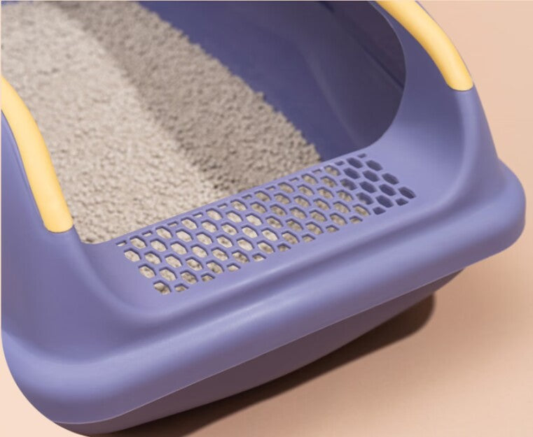 Cat Litter Tray Semi-Closed with High Sides Mobile Fence Cat Litter Tray Open Top Large Cat Litter Tray Cat Litter Tray Cat Litter Tray Travel Toilet