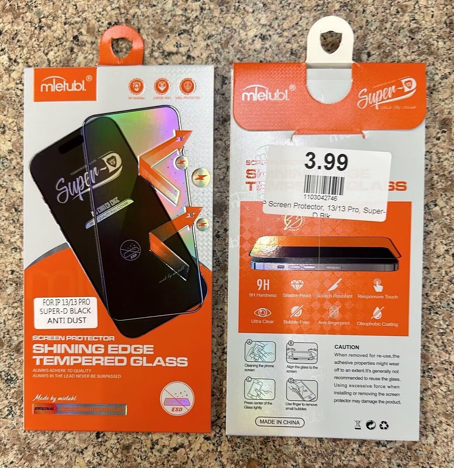 Super D tempered glass screen protector