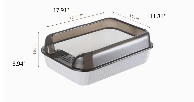 Plastic cat litter box retro