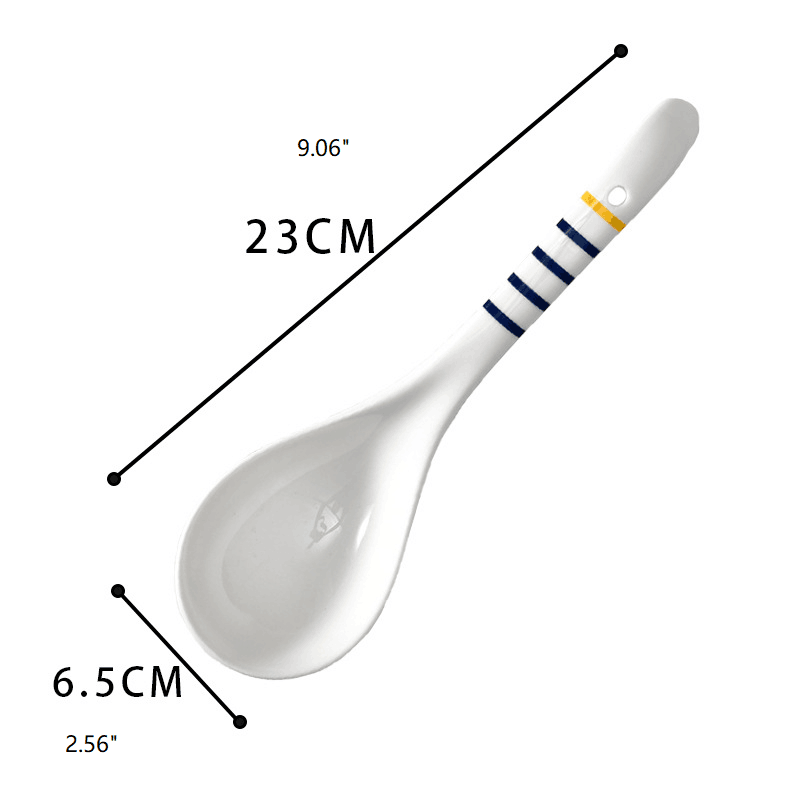 Japanese style large soup spoon