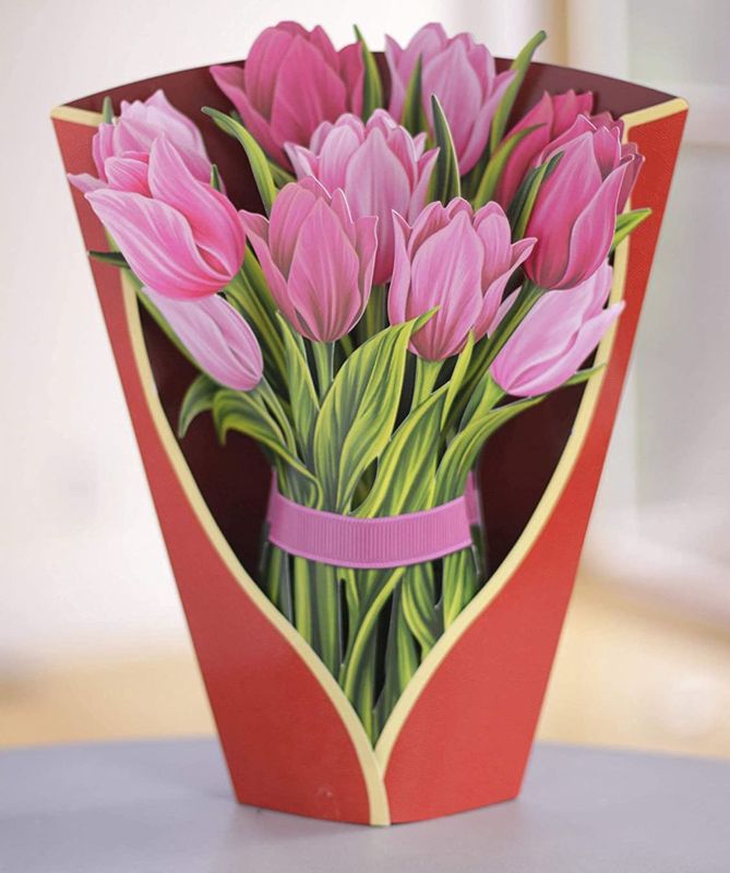 3D bouquet greeting card