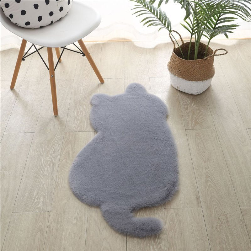 Living Room Anti-Slip Carpet   Floor Mat, 45x90cm, Cat Pattern