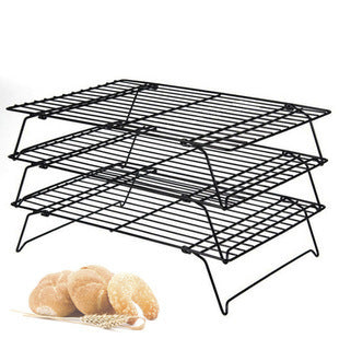 Three-layer baking and cooling rack