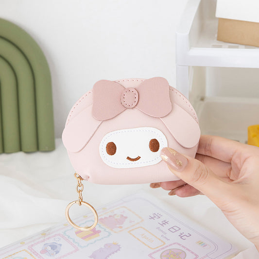 Cute Coin Purse Gift Set with Keychain Sticker Pack for Women