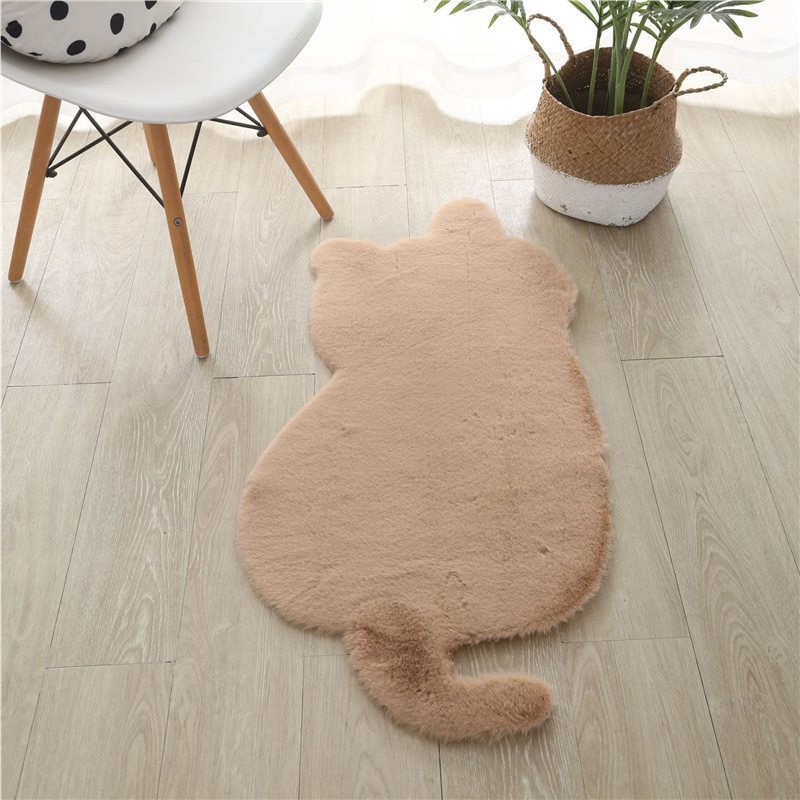 Living Room Anti-Slip Carpet   Floor Mat, 45x90cm, Cat Pattern