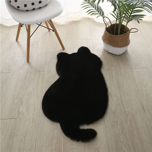 Living Room Anti-Slip Carpet   Floor Mat, 45x90cm, Cat Pattern