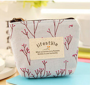 Coin purse,Soft Floral Coin Pouch Bag with Zipper,Portable Mini Purse Holder for Women Girls Children,Elegant Pouch Change Bag for Coin,Credit Card