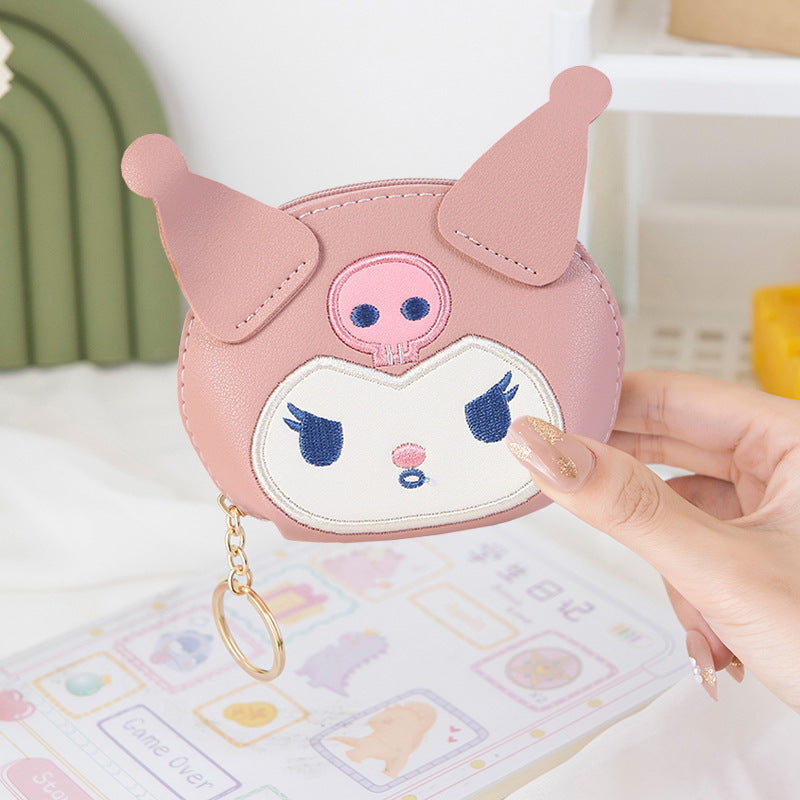 Cute Coin Purse Gift Set with Keychain Sticker Pack for Women