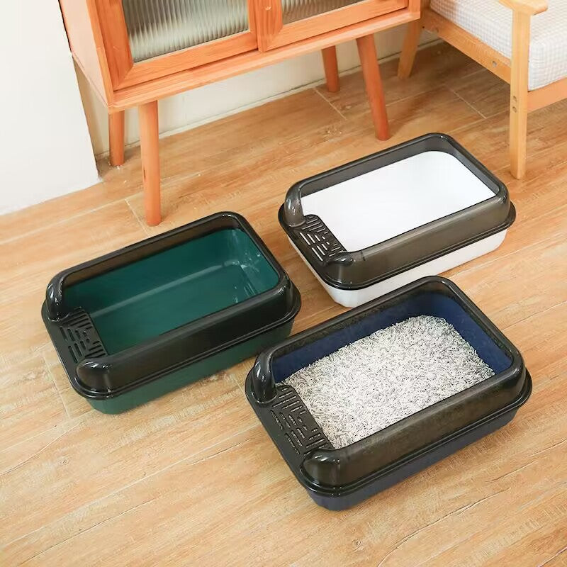 Plastic cat litter box retro