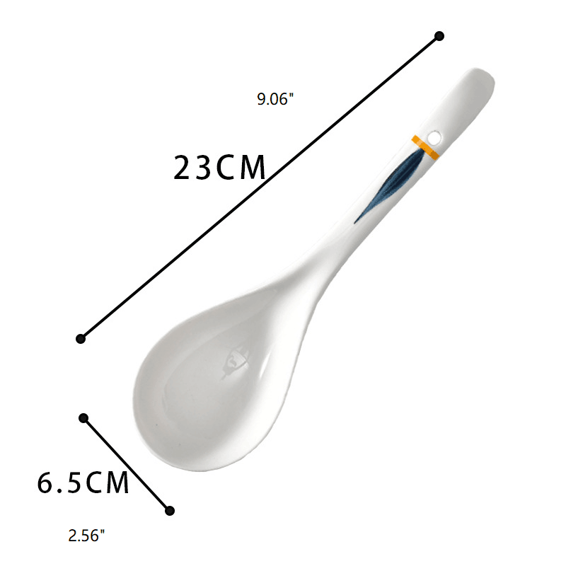 Japanese style large soup spoon