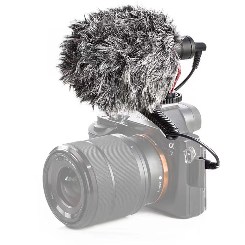 Mobile phone live camera SLR interview microphone recording universal condenser microphone