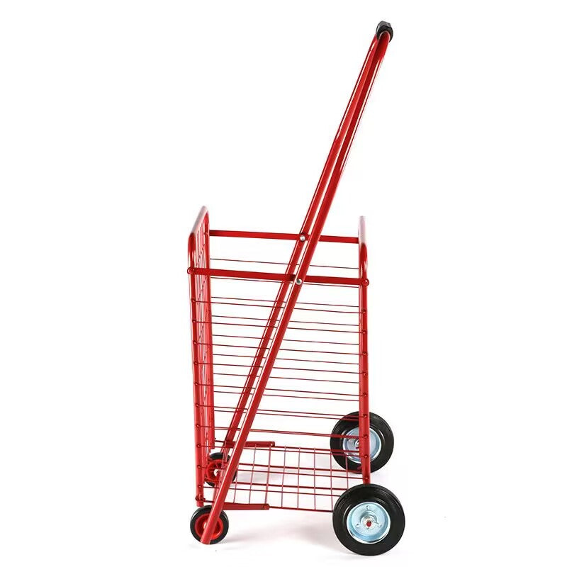 303 Square Shopping Cart-Red Blue  (Metal)