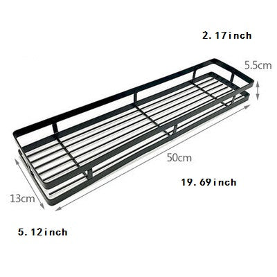 Rack Holder with no drill needed, Stainless Steel, Easy Install , Black - sumi