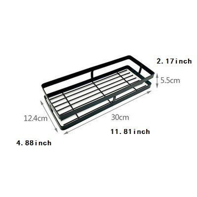 Rack Holder with no drill needed, Stainless Steel, Easy Install , Black - sumi