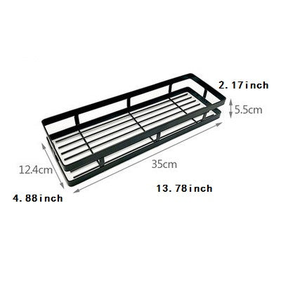 Rack Holder with no drill needed, Stainless Steel, Easy Install , Black - sumi