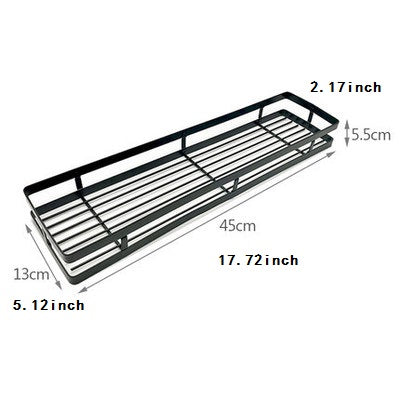 Rack Holder with no drill needed, Stainless Steel, Easy Install , Black - sumi