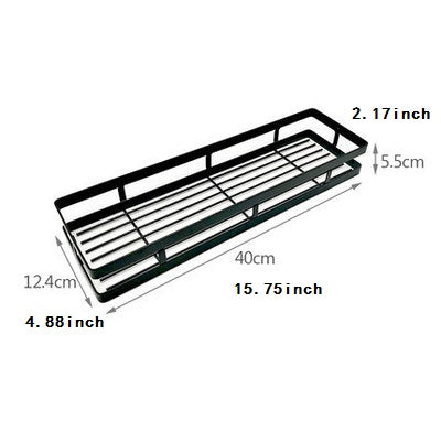 Rack Holder with no drill needed, Stainless Steel, Easy Install , Black - sumi