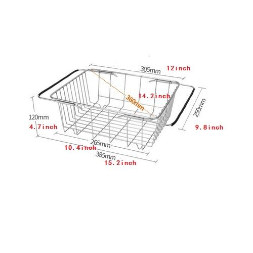 Stainless steel drain basket