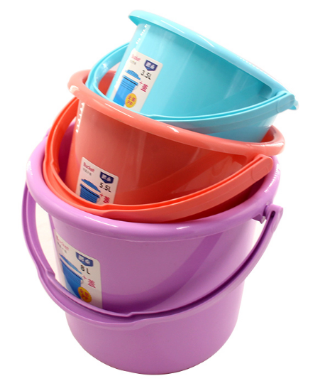 2595 Colorful Transparent Bucket 10L /pc