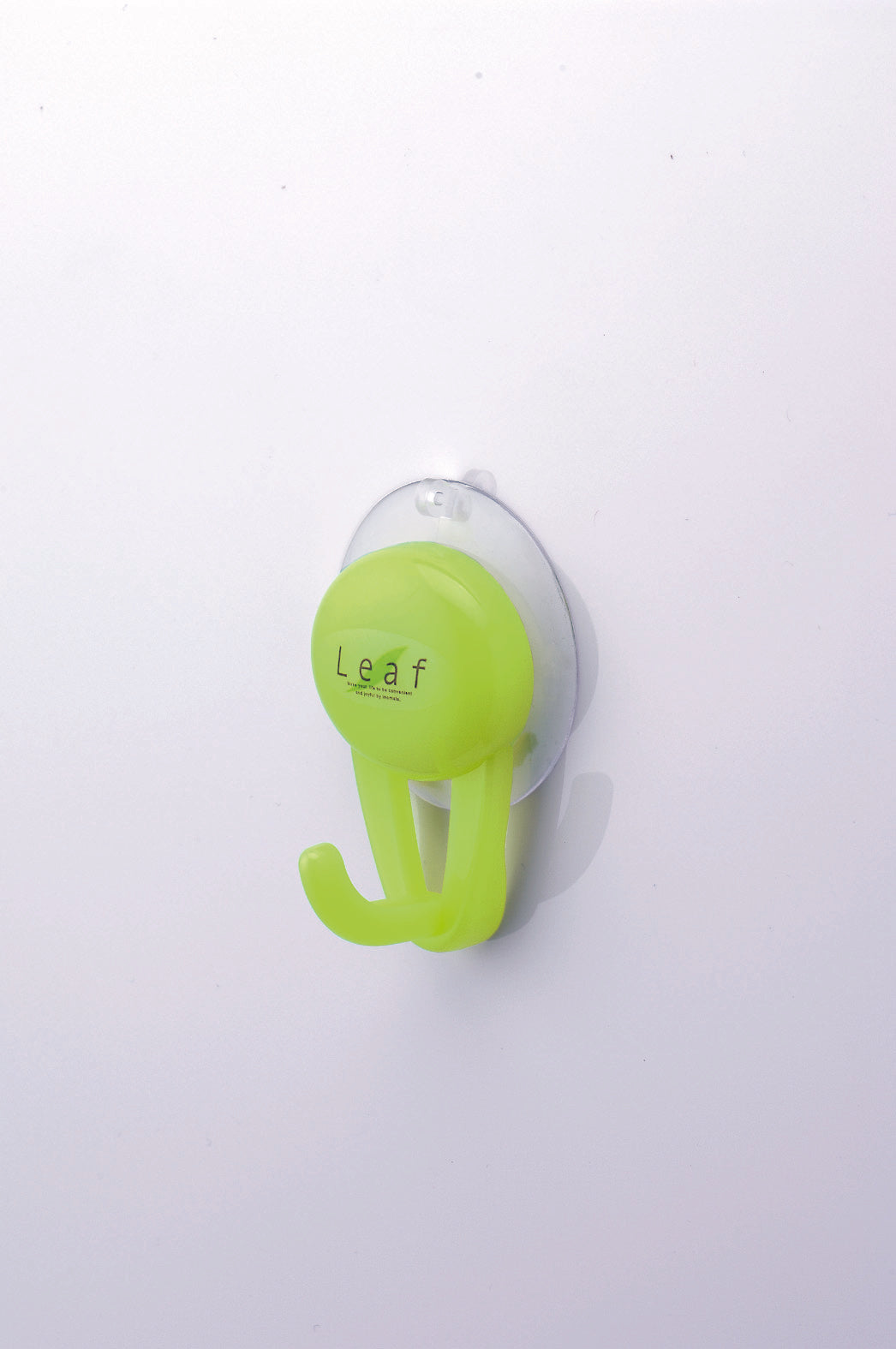 "Leaf Series" Plastic Bath Hook with Suction Cup Green