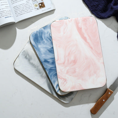 Wedding Gift"Blue" Marble Tray/ Cutting board - sumi