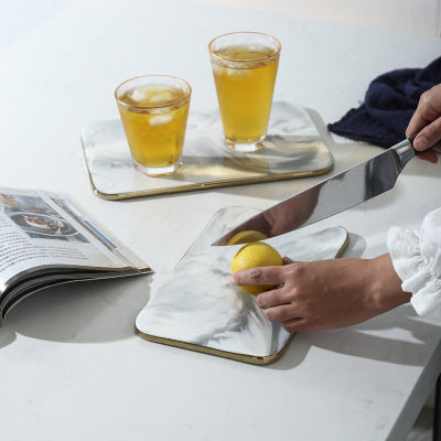 Wedding Gift"Blue" Marble Tray/ Cutting board - sumi