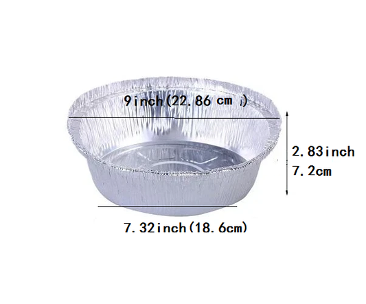 Baking Aluminium Foil with Lid.9"