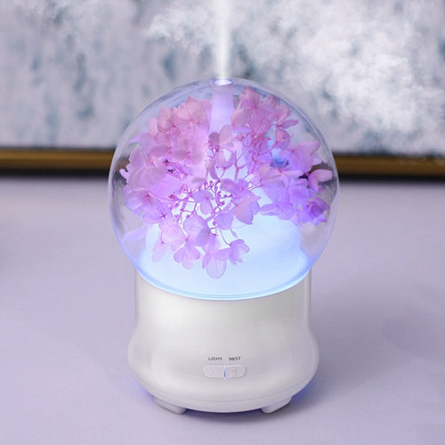 Ultrasonic Humidifier Essential Oil Aroma Diffuser Night light Cool Mist Humidificador With Flower - sumi